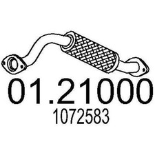 MTS Abgasrohr Auspuffrohr für FORD FOCUS (DAW, DBW) FOCUS Kombi (DNW) Vorne