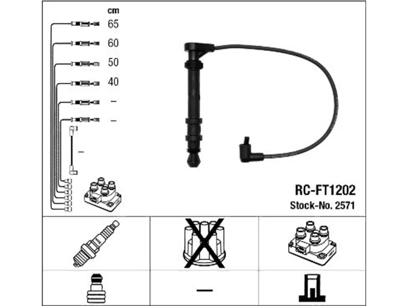 Kit Accensione Bobina Cavi Candele Fiat Doblo Bravo Multipla LANCIA Dedra Lybra - Imagen 2 de 4
