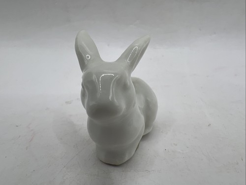 Otagiri White Ceramic Small Mini Rabbit Bunny Fairy Garden Easter 1.5” - Picture 4 of 9