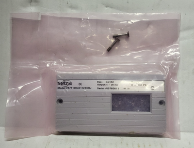 #ad Setra Model 267 Differential Pressure Transducer 2671100LD112KCRJ Front Plate $79.57