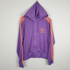 Adidas Originals Firebird Jacket Mens Large Blue Red Hooded Trefoil SST
