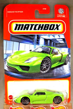 2024 Matchbox 45100 Porsche Series Porsche 918 Spyder Green Wchrome Split 10sp 2024 Matchbox 45100 Porsche Series Porsche 918 Spyder Green Wchrome Split 10sp