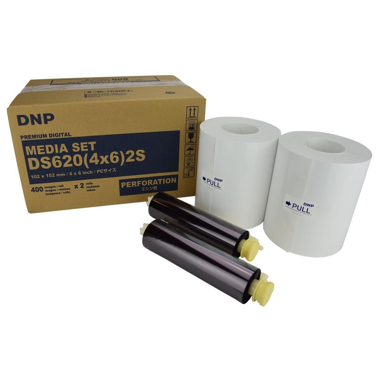 DNP DS620A Perforated Printer Media 4x6 Roll Center Perf 400 Prints Per Roll 25590₽