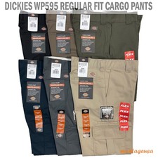 Dickies Men's WP595 Flex Regular Fit Cargo Pants Straight Leg Work Pants