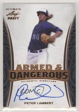 2015 Leaf Ultimate Draft Bronze Etched Foil Peter Lambert #AD-PL1 Auto e6q