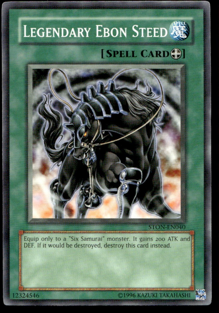 Legendary Ebon Steed - STON-EN040 - YuGiOh| Buy 2 Get 1 Free