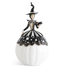K & K Interiors - Witch Holding Bird with Timer - 42030A