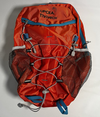 Ultra-lightweight Packable Daypack Orange with Blue Trim