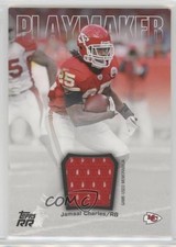 2011 Topps Rising Rookies Playmaker Swatches Jamaal Charles #PS-JC 0v9