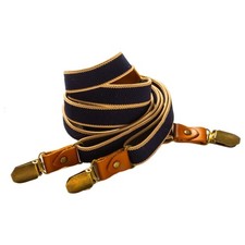 Elastic Anti-Slip Braces 3-Clip Suspenders 2cm Width Rugged Dinner Suit for Work