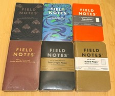 Field Notes Memo Books Lot 6 Packs 18 Books Fall Flowers Expedition Pitch Black