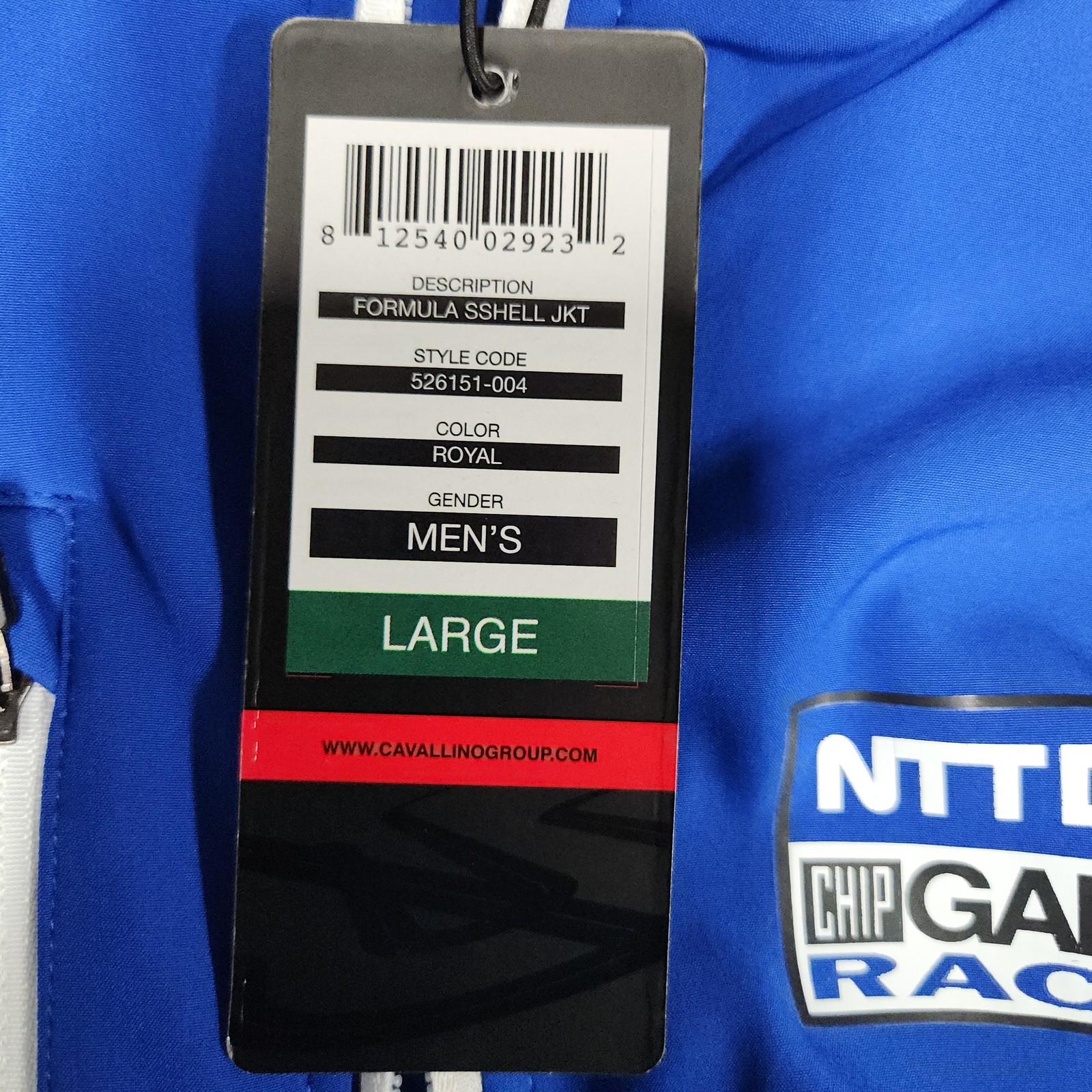 Cavallino Formula Softshell Jacket Men’s Large Ntt Data Racing Royal Blue image 7