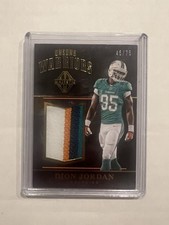 2017 Panini Majestic Unsung Warriors Materials Gold /75 Dion Jordan #UW-15