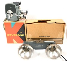 Vintage Keystone K-27G 8mm Triple Turret Rollfilm Movie Camera, L20 Light System