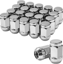 For 2003-2021 Honda Cr-v 2.4l M12x1.5 Chrome Acorn Lug Nuts Set Of 20 19mm Hex For 2003-2021 Honda Cr-v 2.4l M12x1.5 Chrome Acorn Lug Nuts Set Of 20 19mm Hex