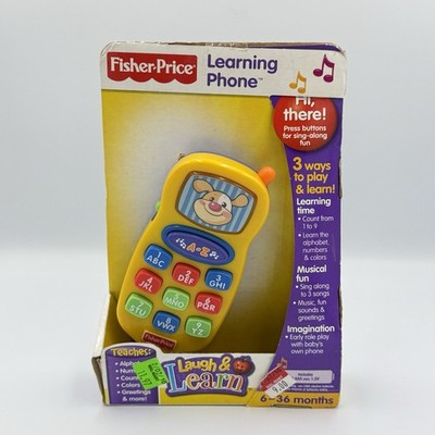 NOS 2006 Fisher Price Laugh & Learn Phone Cellphone Colors Numbers Music Vintage