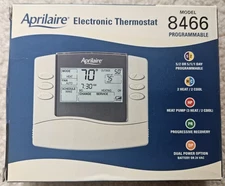 Aprilaire Programmable Thermostat Model 8466 for 2 Heat 2 Cool Systems Open Box