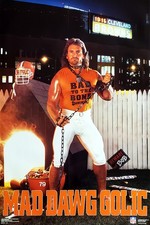 Bob Golic MAD DAWG (1988) Cleveland Browns Vintage Costacos 24x36 POSTER