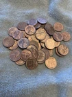 1940-1949 AU- Unc. Lincoln Wheat Cent Roll -Great Details!! 50 Coin Mixed Roll !