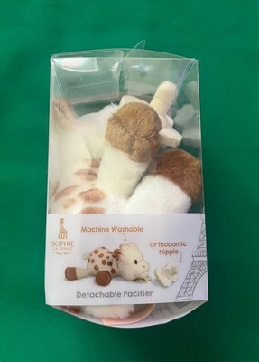 Raz-Buddy Paci Holder With Soothie Pacificer, Sophie The Giraffe, Brand New!
