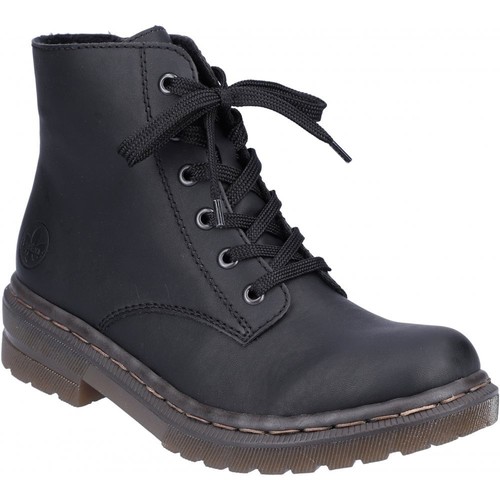 Rieker 78240-00 Mujer Negro Informal Cremallera Encaje Vellón Forrado Envío y devolución gratuitos - Imagen 1 de 9