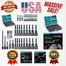 Comprehensive 54PCS Impact Drill Driver Set with Quick-Release Extensions