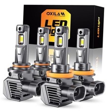 H11 9005 LED Light Bulbs Combo, 82000LM 10X Brighter 6500K Cool H11 9005
