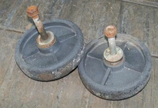 1971 Ford 100 120 Jacobsen Chief 42" Lawn Tractor Mower Deck Rear Wheel Set