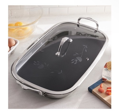 #ad #ad Princess House Heritage Signature Nonstick Double Burner Griddle 3680 Comal $219.99