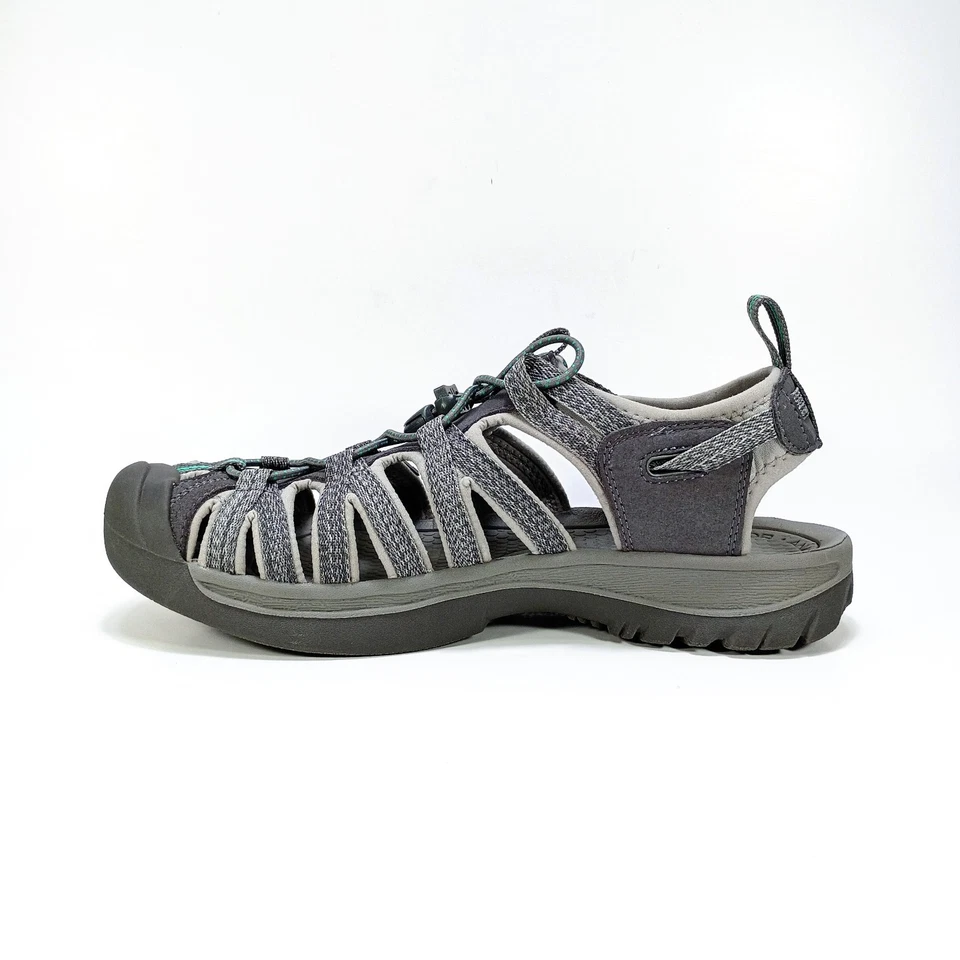 Sandálias esportivas femininas KEEN Whisper 10 cinza caminhada ao ar livre  - Imagem 2 de 4