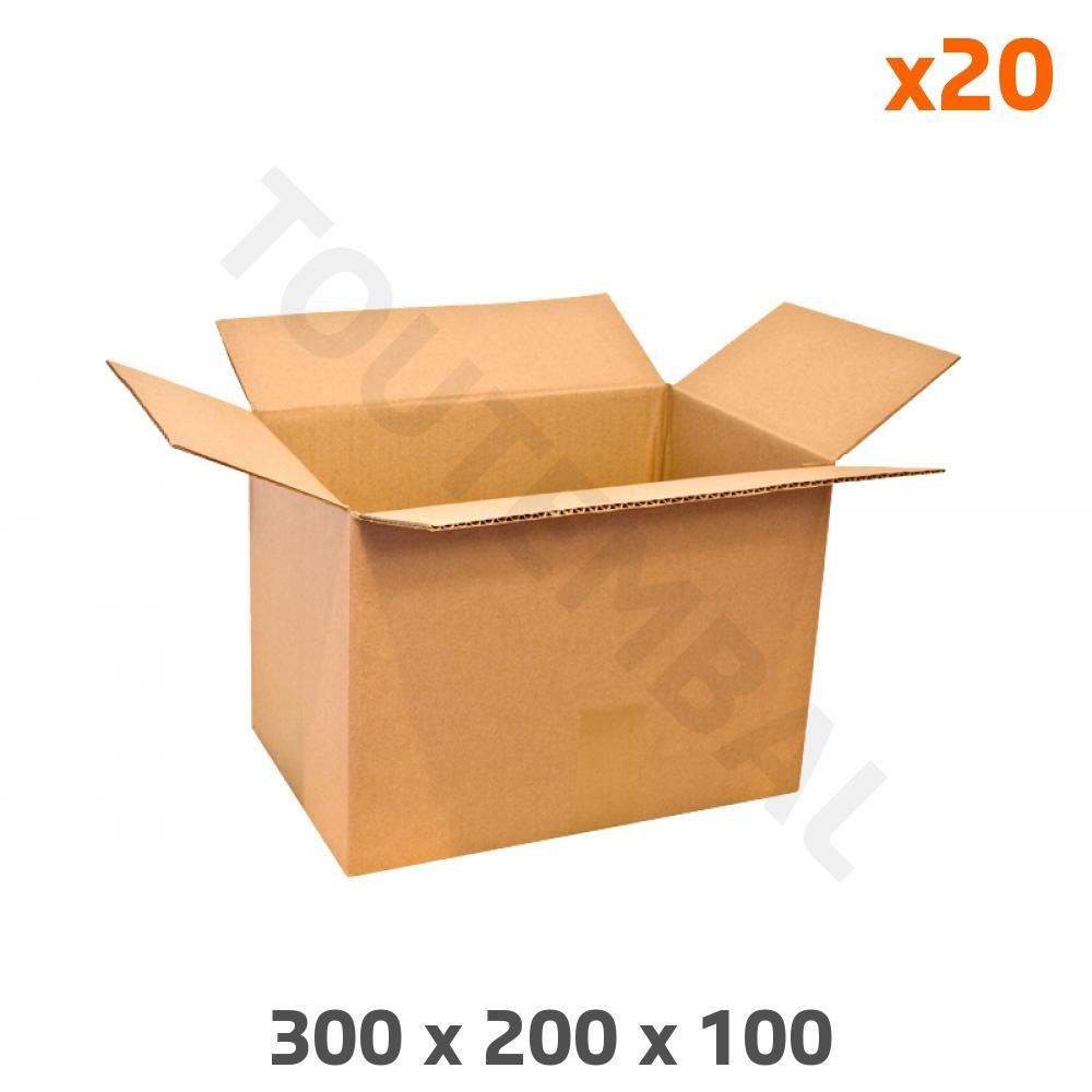 Caisse carton 300 x 200 x 100 emballage carton aménagement et expédition