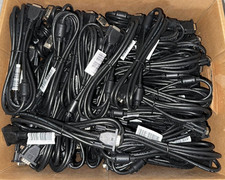 LOT of 100 SVGA SUPER VGA Monitor 15PIN M/M Male To Male Cable Black
