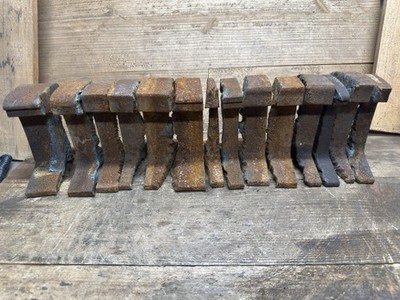 14 Pieces Of Steel Railroad Rail Train track Anvil Collectible Blacksmith 40 Lbs