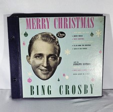 BING CROSBY Merry Christmas - RARE 1945  4 Records 10" 78rpm Album Vintage Mint