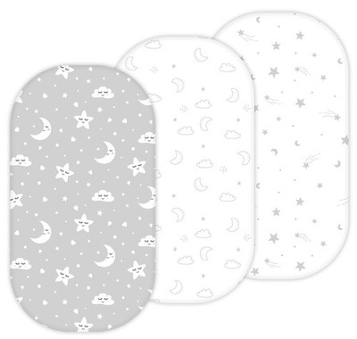 Bassinet Sheets for Maxi COSI Iora, Munchkin Brica Fold N' Go, MamaRoo, Delta...
