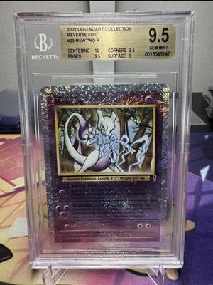 Mewtwo 29/110 Legendary Collection Reverse Holo BGS Gem mint 9.5