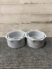 Lot of 2 Cantex 5142227 Conduit Fitting Reducer, 4 In X 3 In, Glue, Pvc,