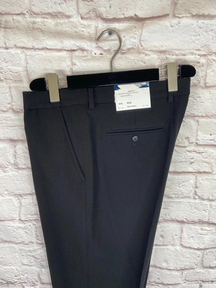 NEW NAUTICA Mens Black STRETCH ATHLETIC FIT Business Dress Pants Slacks 38Wx30L - Image 2 of 4