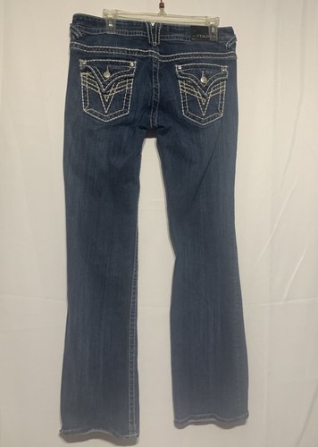 Jeans 7 For All Mankind Bootcut - Taille 29x32 - Brodé Strass - Coton Stretch - Occasion TB