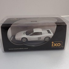 ixo models Ferrari Testarossa 1/43 Scale Mini Car White Vintage Rare