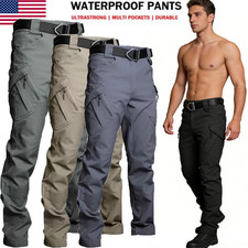 US Men Tactical Cargo Pants Soldier Straight-fit Work Combat Trousers OutdoorAA