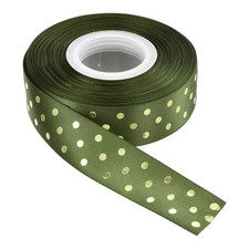 Grosgrain Ribbons 25 Yards 1 Inch Grass Green Ribbon Bow Decoration for Craft