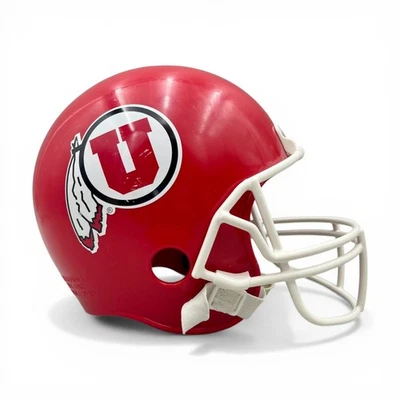 Utah Utes Franklin Replica Football Helmet 1990s Vintage Big Ten Man Cave Decor - Image 1 of 4