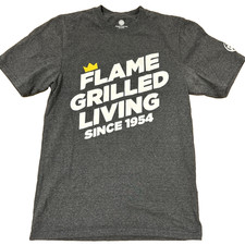Official Burger King Grey T Shirt XL Flame Grilled Living Since 1964 XtraSmile
