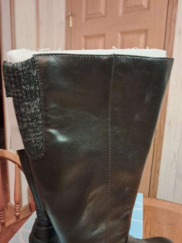 Botas de montar Life Stride negras X-Amy altas hasta la rodilla para mujer talla 8,5 pantorrilla ancha NUEVAS Foto 4 de 4