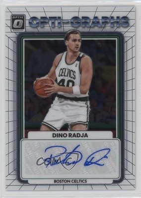 2022-23 Panini Donruss Optic Opti-Graphs 12/99 Dino Radja #OG-DRJ Auto HOF s1i