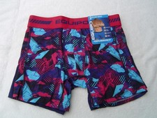 NEW MENS 2 PACK EQUIPO BOXER BRIEFS NAVY/MULTI AND NAVY SIZE SMALL 28-30