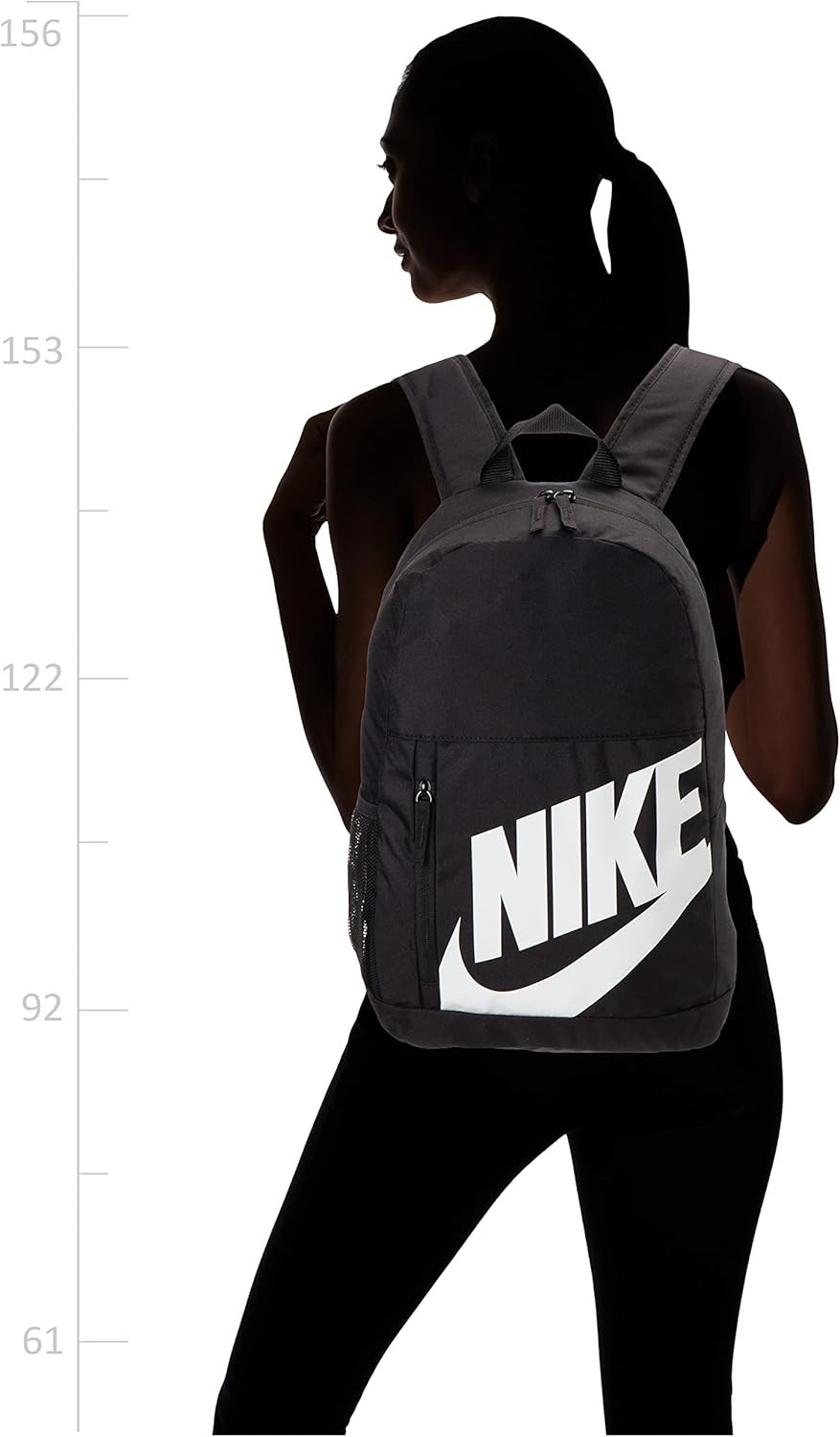NIKE Youth Elemental Backpack - Fall'19, Black/Black/White, Misc