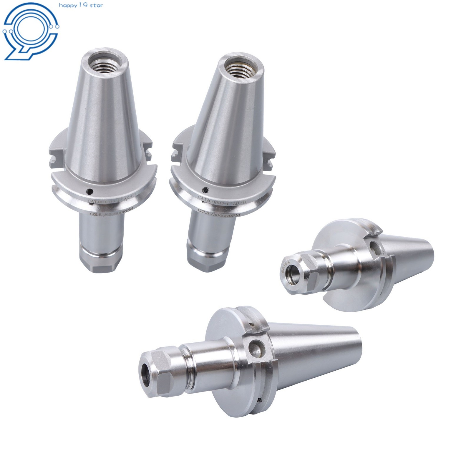 Balanced CAT40 ER16 Holders 4Pcs Set 2×2.76" 2×4" 20K RPM thumbnail 5