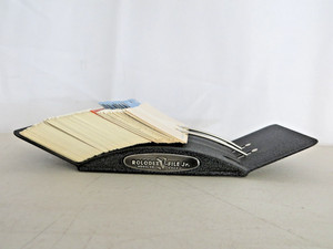 Vintage Rolodex V File Jr. A-Z Cards Black Metal Base V524-J